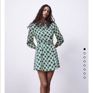 ZARA PRINTED DRESS WITH BELT